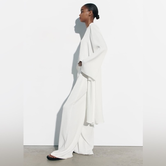 ZARA PALAZZO PANTS L - Picture 2 of 8